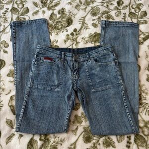 Reversible Blue Denim Jeans